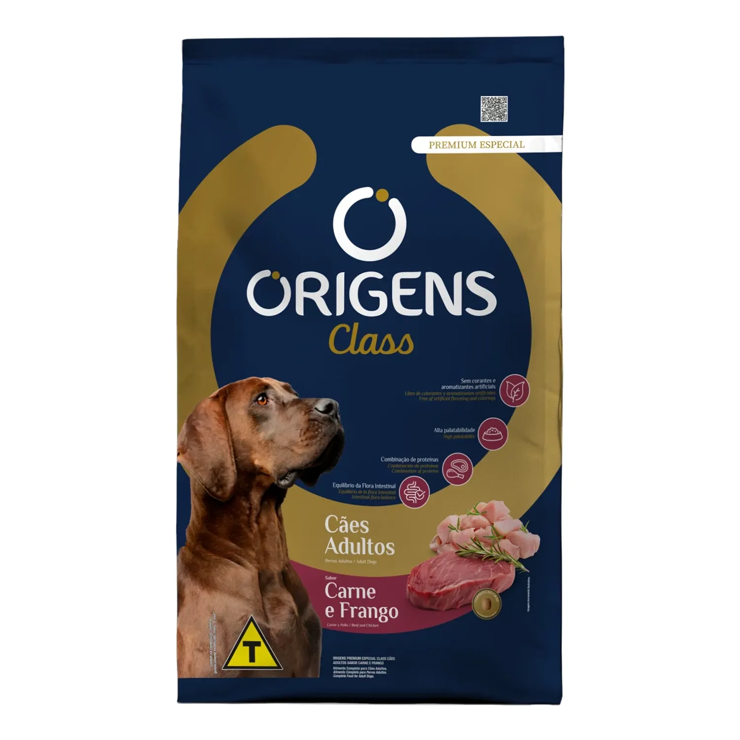 Ração Origens Class Cães Adultos Carne e Frango